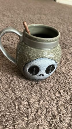 Disney Handmade Ceramic Skull Face Mug