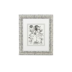 NY: Black White Peonie II" Botanical Print
