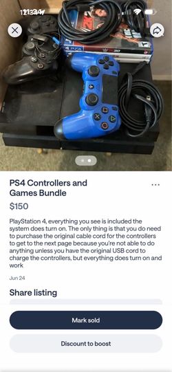 PS4 Controllers and Games Bundle