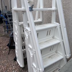 Pool Ladder WITH Security Gate 