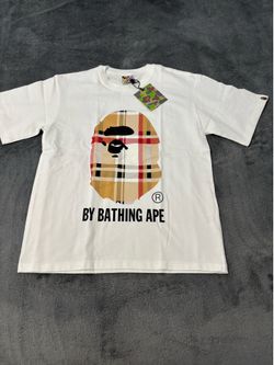 White Bape X Burberry color way size Small