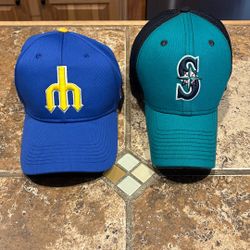 2 Seattle Mariners Ball Caps