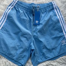 Adidas Sprinter Shorts Light Blue Sports Shorts Size Small