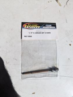 Factory Team Associated FT 1/4 in Hex Driver Bit, 2.5 mm standard