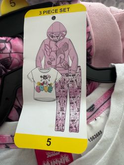 Disney Minnie 3-Piece Jogger Set Hoodie T-Shirt Pants