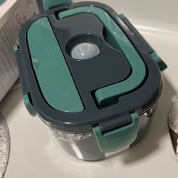 Electric Lunch Box Food Heater, Portable 60W Food Warmer Self Heating Lunch Box, 12V 24V 110V Heated Lunch Box