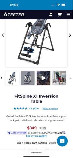 Fitspine X1 inversion table