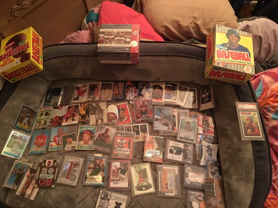 Huge Sports Card Lot With Everything Graded ,RCs, Autographs,d cards