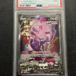 PSA 9 Genesect V #255 Pokemon Fusion Strike