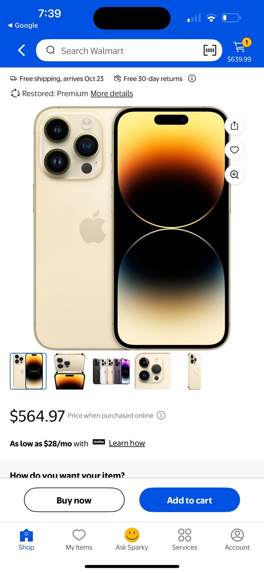 I Phone 14 Pro Max 128