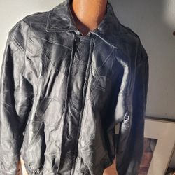 Pelle/fiondini Leathers  Black Jacket 