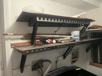 Heavy Duty Wall-Mounted Garage Shelving Unit