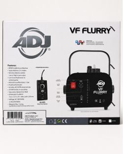ADJ VF Flurry Snow Machine PLUS 2 bottles of snow