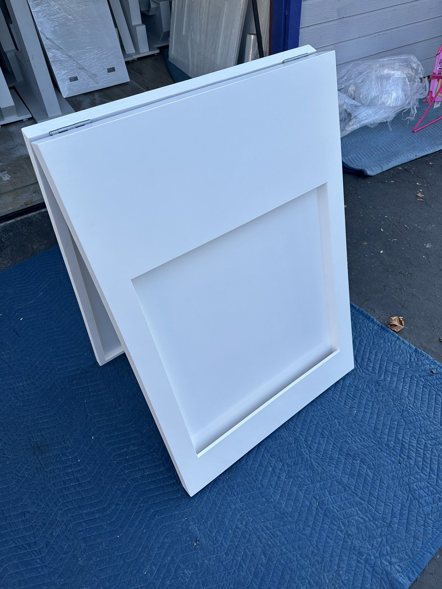 $180 White Wooden Welcome Sign 1/2 Plywood