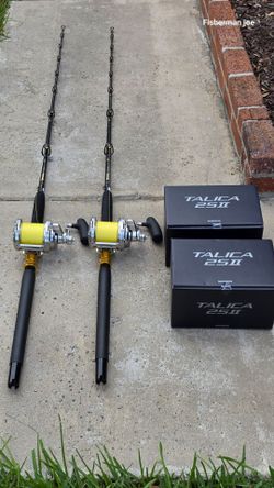 Shimano Talica Fishing Reel/New Braid/New Rod.