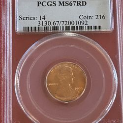 1995-D LINCOLN MEMORIAL 1 CENT PENNY PCGS MS67RD