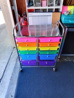 Colorful Drawers with Wheels