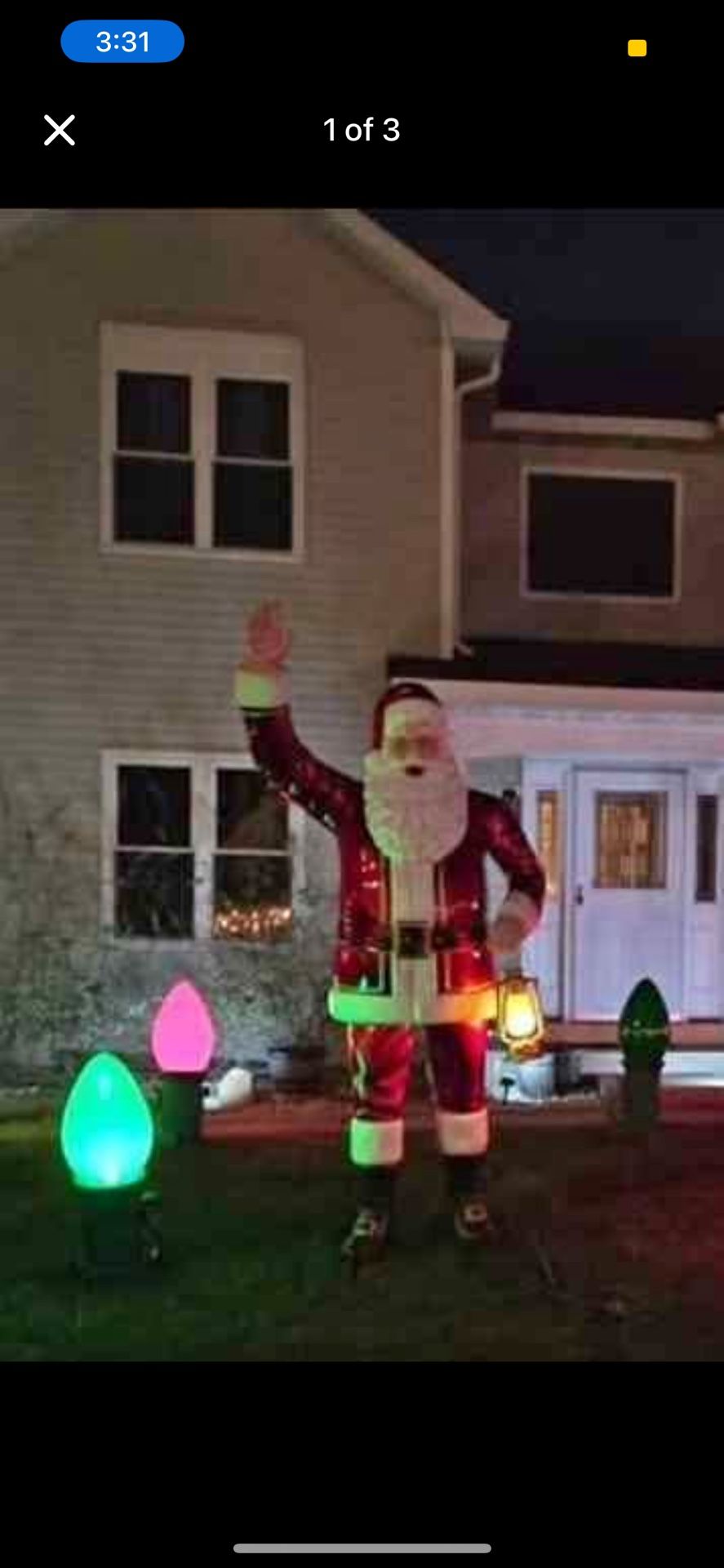 Giant Home Depot Santa 8ft