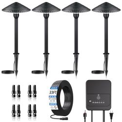 5W LED Low Voltage Landscape Lighting Kit 2700K with 40W Transformer
