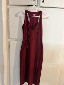 Burgundy Dress