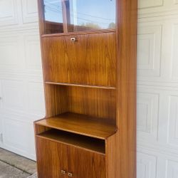 Vintage MCM Teak Shelf & Bar