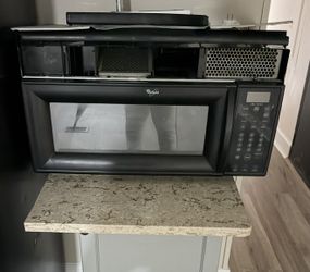Whirlpool over the stove vented microwave