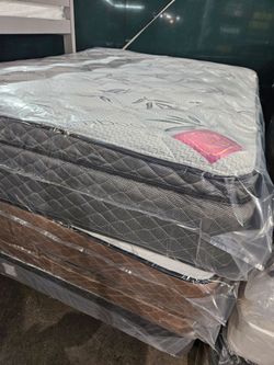 Bamboo pillot@p << Queen set $249 > Mattress And Box Spring