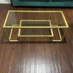 Shumake Glass Top Coffee Table