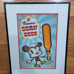 The Art Of Disney  Disneyland  Famous Corn Dog. Mickey. Steam Crow.