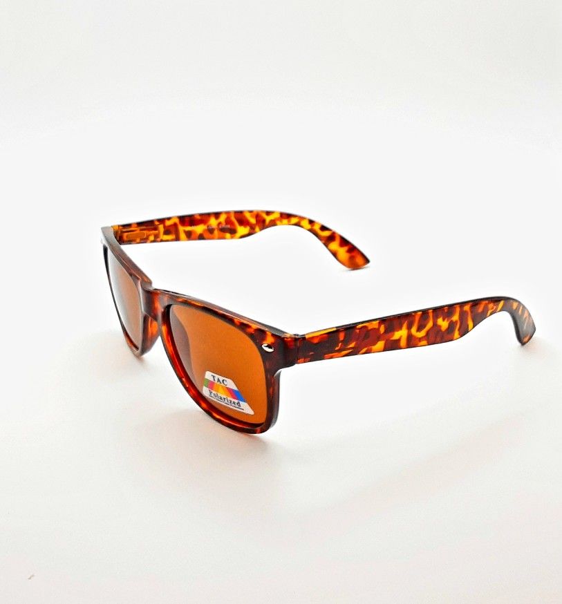 Giselle Ladies Sunglasses Tortoise Frames With Amber Smoke Lenses New With Soft Case And Wiping Cloth