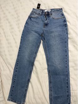 Slim straight leg jeans