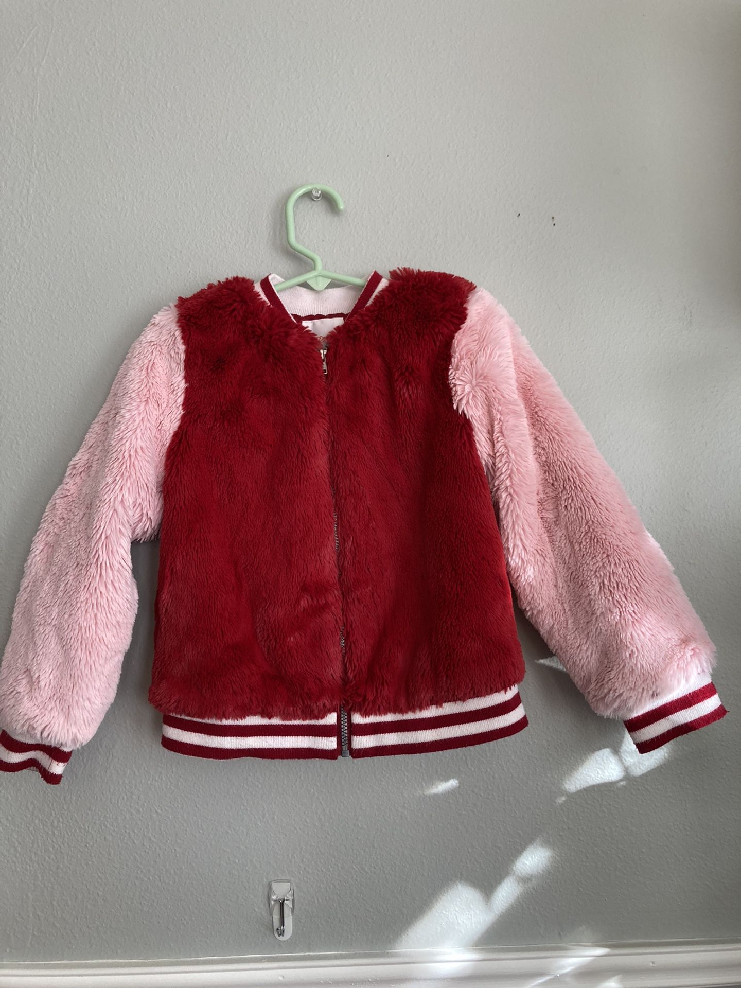 Cat N Jack Girls Sherpa Bomber Jacket Size 5