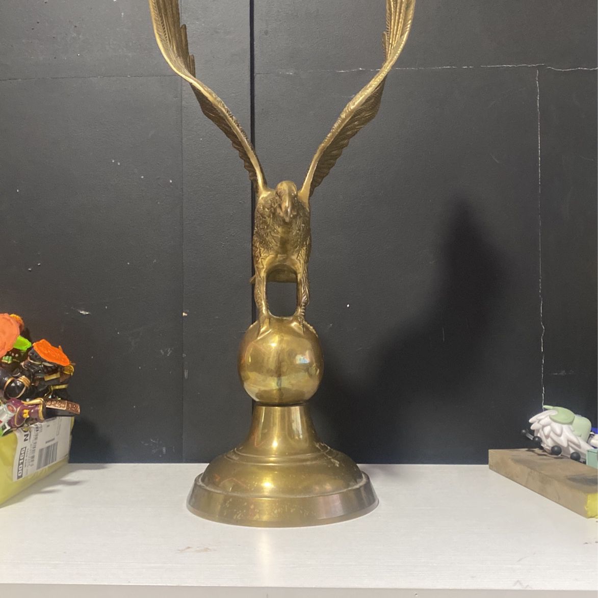 Solid Brass American Eagle Sculpture