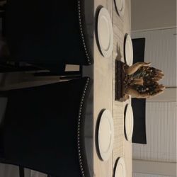 Marble 6 Chair Table