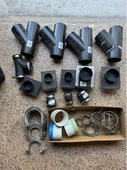 4inch Dust Collector Fittings For Woodworking plus other fittings. Connect it a many tools like table saw, miter saw, band saw. $3 each