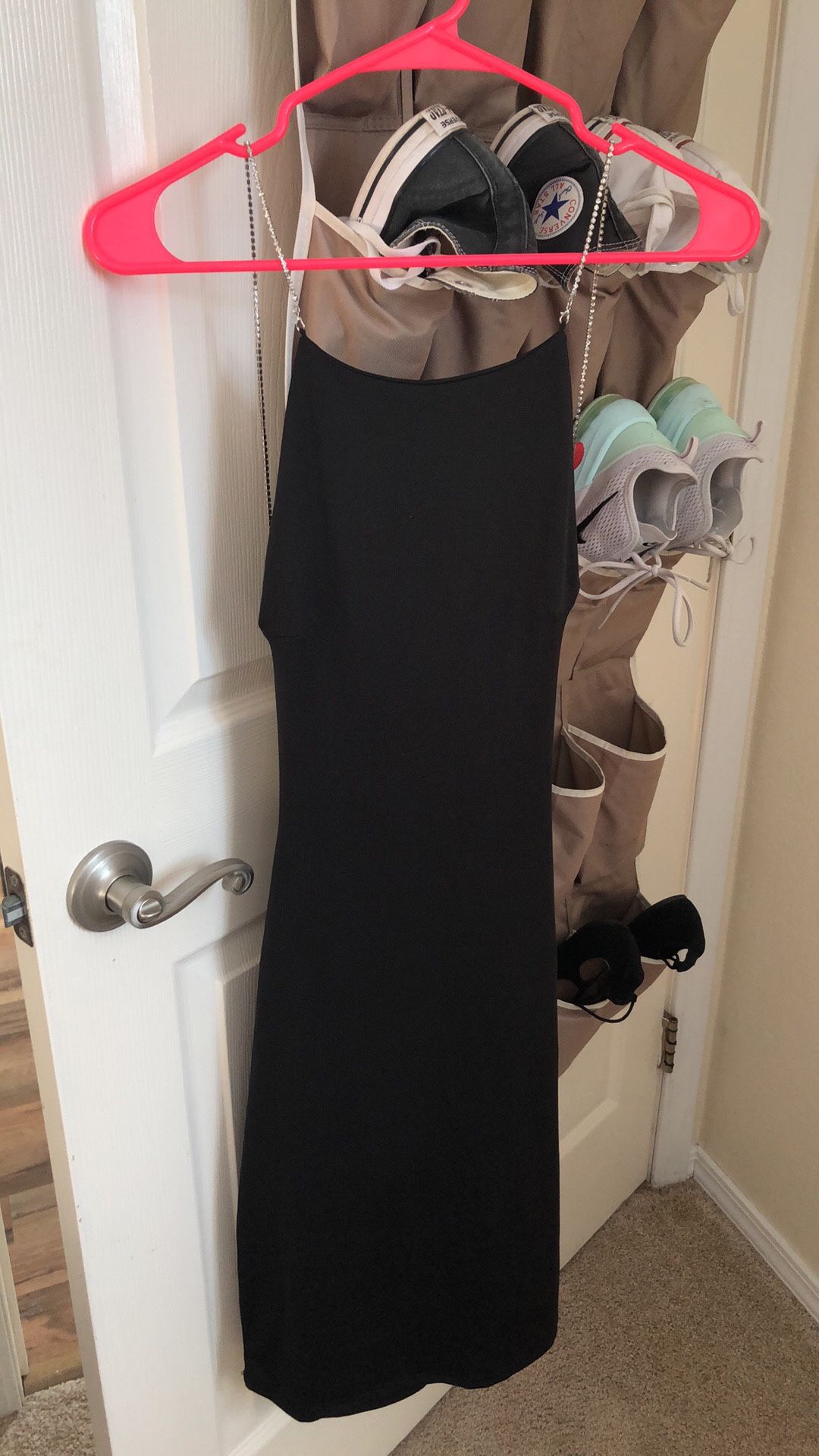 Black Open-back Dress