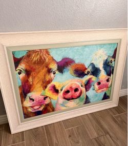 Home decor big frame farm selfie 46” wide and 34” long