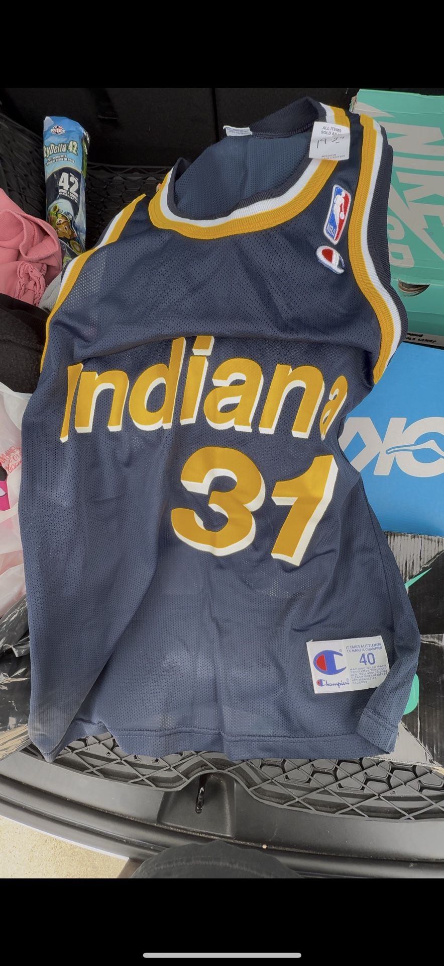 Reggie Miller Champions Jersey Size 40 Medium 