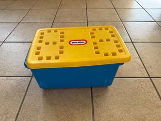 Vintage Little Tikes Wee Waffle Blocks with Storage Tub