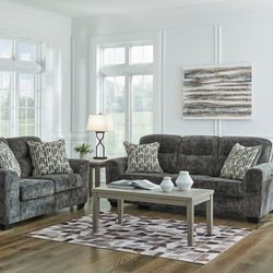 🚚Ask 👉Sectional, Sofa, Couch, Loveseat, Living Room Set, Ottoman, Recliner, Chair, Sleeper. 

✔️In Stock 👉Lonoke Gunmetal Living Room Set