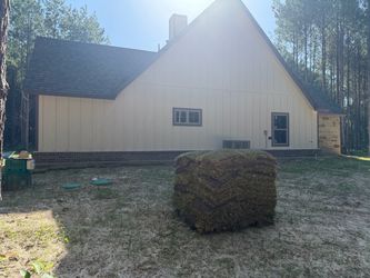 Fresh cut pallet of sod from farm