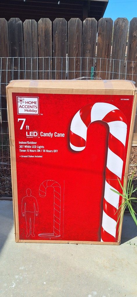 7ft LED candy Cane Decoration OPEN TO OFFERS