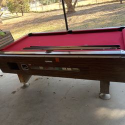 Pool Table With New Felt Top