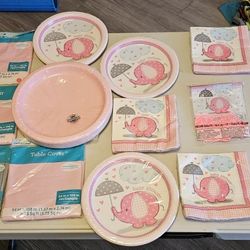 Pink Elephant Baby Shower