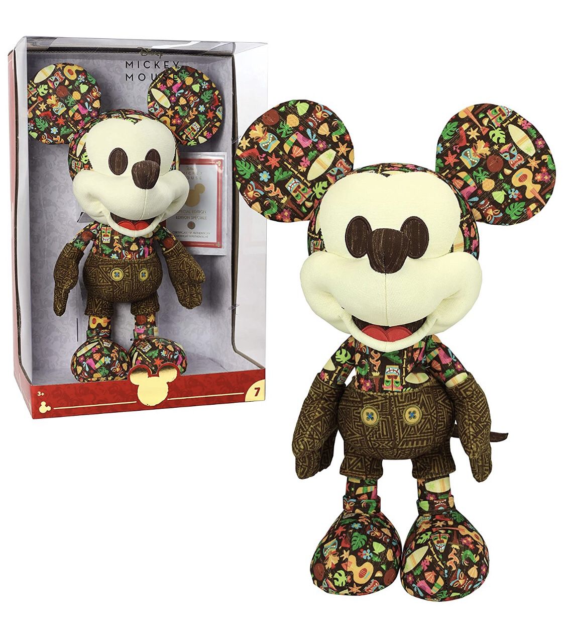 Disney Year of The Mouse July Collector Plush - Tiki Mickey Limited Edition