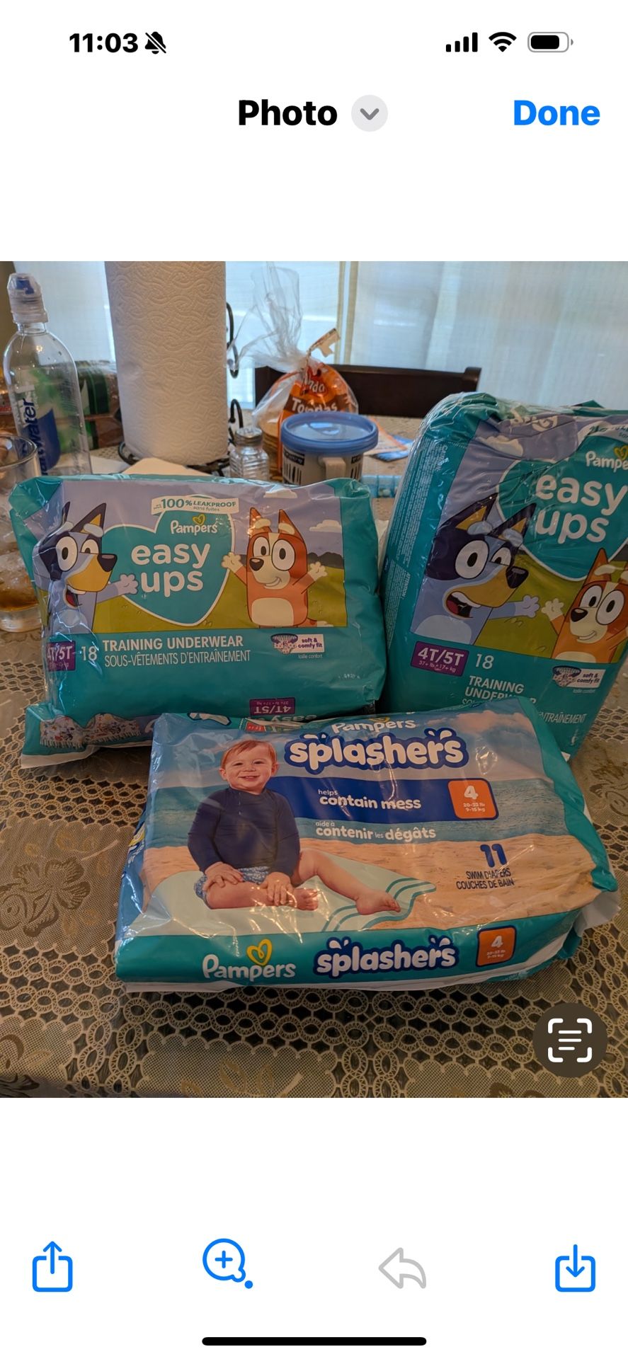 Pampers Pull UPS And Water Pampers