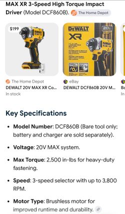 Dewalt XR Impact Screw Gun