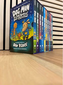 Dog Man Book Box Set 1-10 Hardcover (The Supa Buddies Mega Collection)
