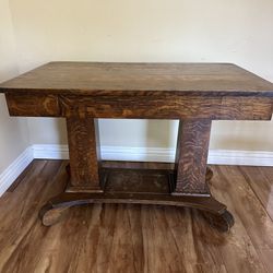 Antique Vintage Oak Desk 