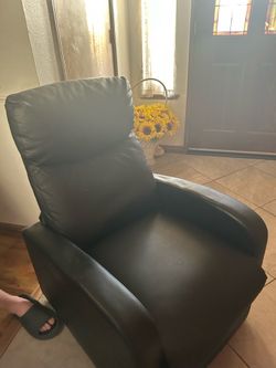 Black small recliner